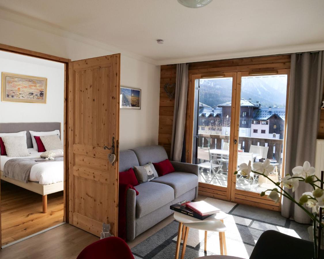 Mont Blanc 43, Vue Mont Blanc , Balcon, Parking Appartement Chamonix Buitenkant foto